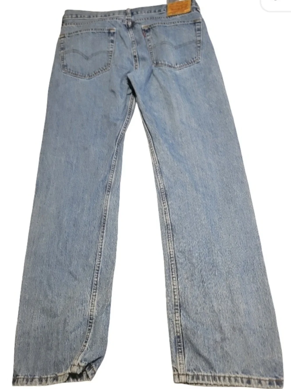 Levi's 505 Jeans Mens 36x34 Light Blue Straight Leg Medium Wash Jeans
